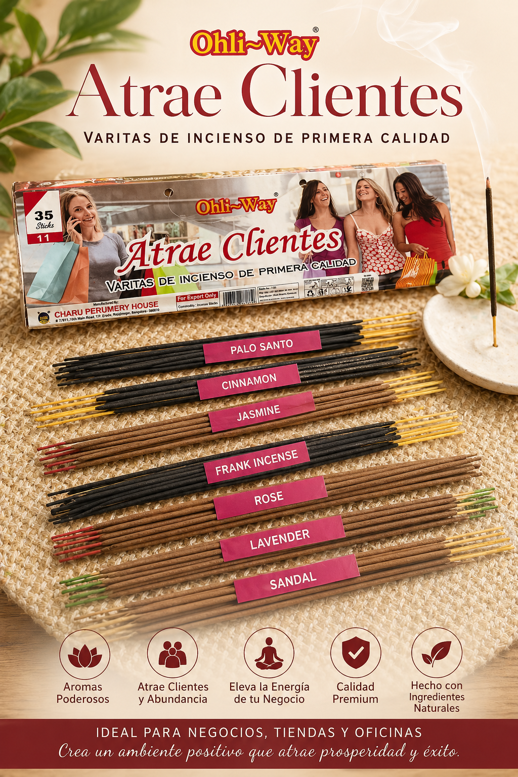 Attract Clientes Premium Incense Collection
