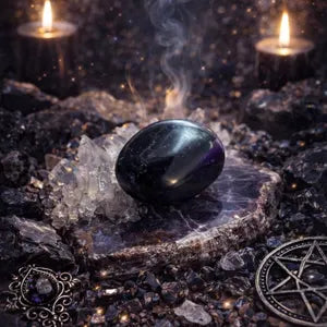 Tumbled Black Obsidian Stone (1) piece