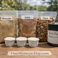 EBBO Spiritual Offering Set – Cascarilla, Pescado, Jutía, Maíz & Red Palm Oi