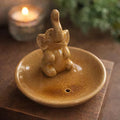 Ceramic elephant incense burner