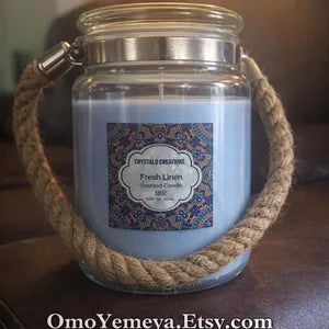 Candle- Fresh Linen Scented Candle – 18oz