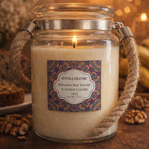 Candle- Banana Nut Bread Scented Candle – 18oz