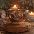 Copper Pentacle Ritual Bowl – Altar Decor, Spiritual Tool