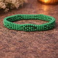 IDE-Handmade Green Beaded Bracelet – Spiritual Inspired Jewelry | Oggun